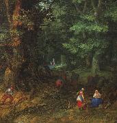 BRUEGHEL, Jan the Elder Rest on the Flight to Egypt, detail f France oil painting reproduction